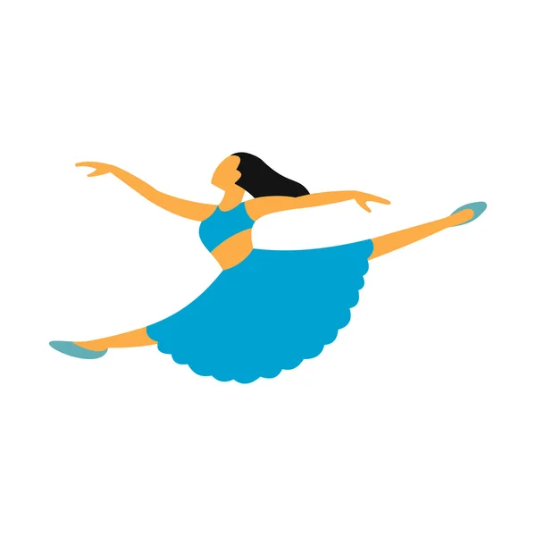 新しいダンス フラット記号 — ストックベクタ