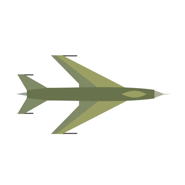 Nuevo avión volador avión de combate icono plano — Vector de stock