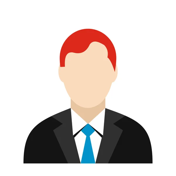 Значок аватара бизнесмена — стоковый вектор