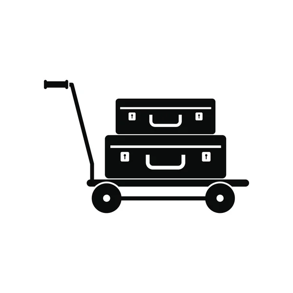 Kufry na ikonu košík — Stockový vektor