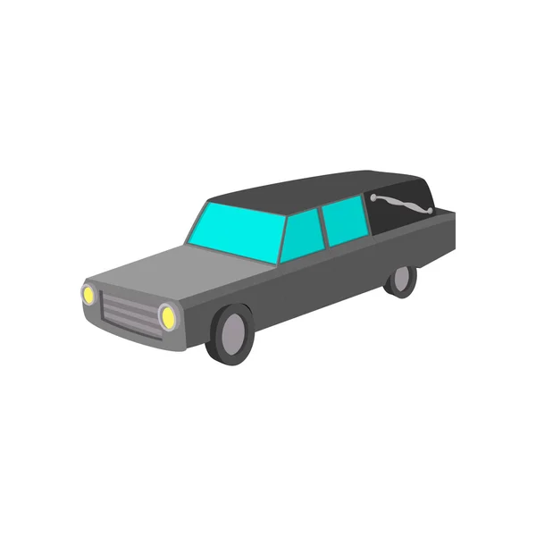 Pohřební vůz kreslené ikony — Stockový vektor