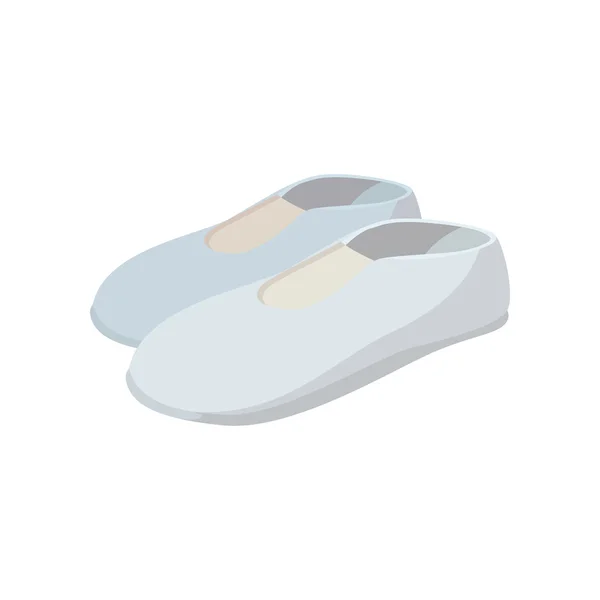 Weiße Schuhe Cartoon-Symbol — Stockvektor