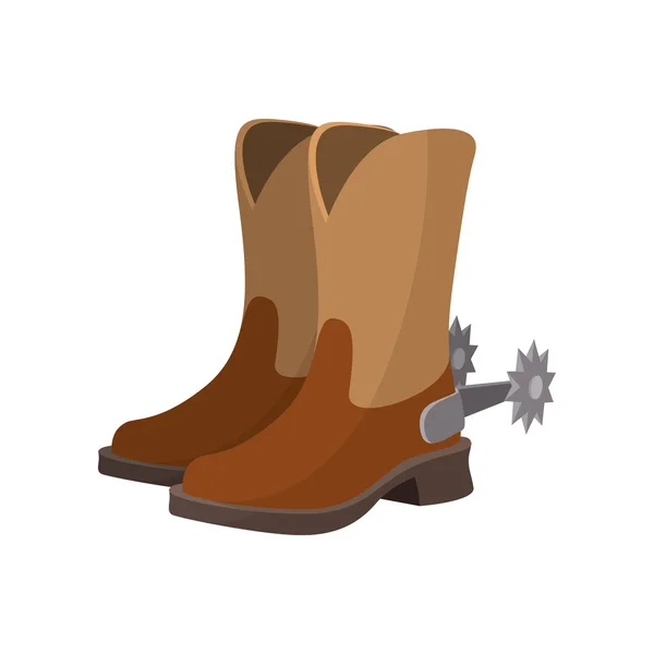 Cowboy boot cartoon icon — Stock Vector