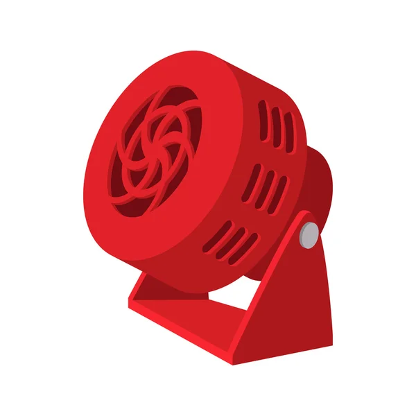 Значок мультфільму Червоний вентилятор — стоковий вектор