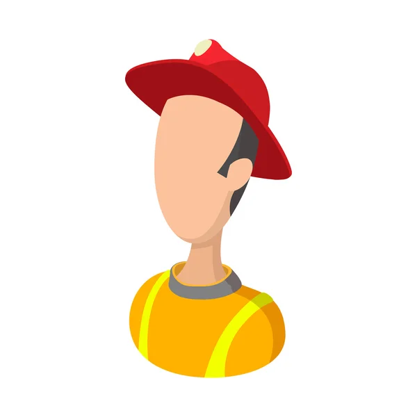 Icône de dessin animé pompier — Image vectorielle