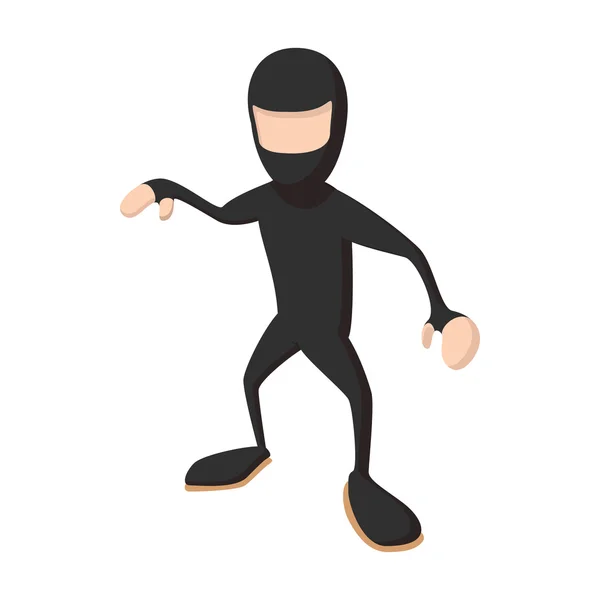 Ninja staande cartoon icoon — Stockvector