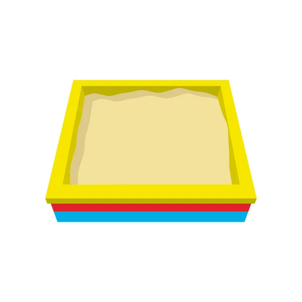Bac à sable icône de dessin animé — Image vectorielle