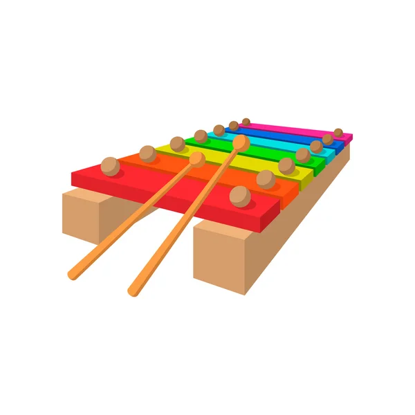 Icône de bande dessinée Xylophone — Image vectorielle