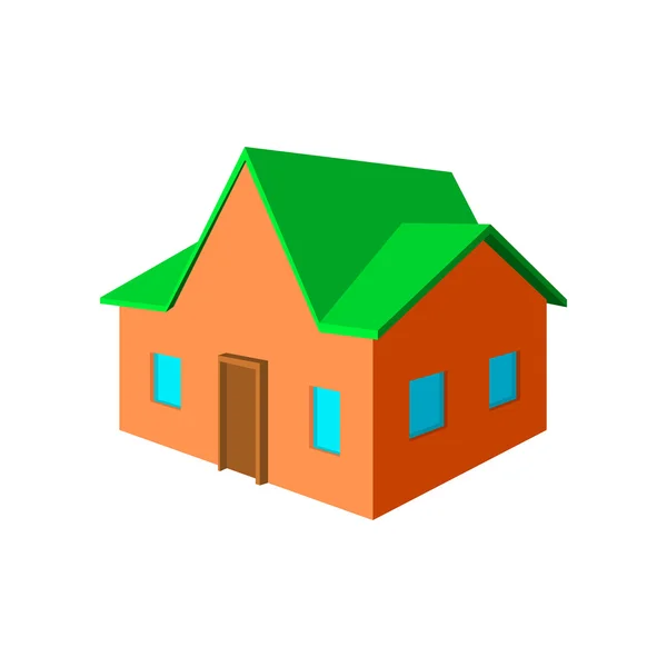 Cottage icono de dibujos animados — Vector de stock