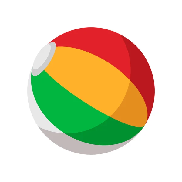 Colorata icona del cartone animato palla — Vettoriale Stock