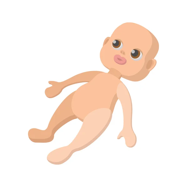 Baby Puppe Cartoon-Ikone — Stockvektor