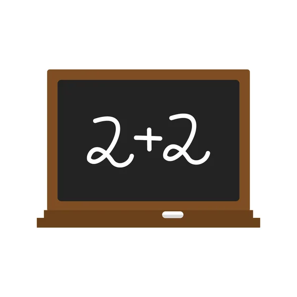 Back to school chalkboard icon — Stock Vector