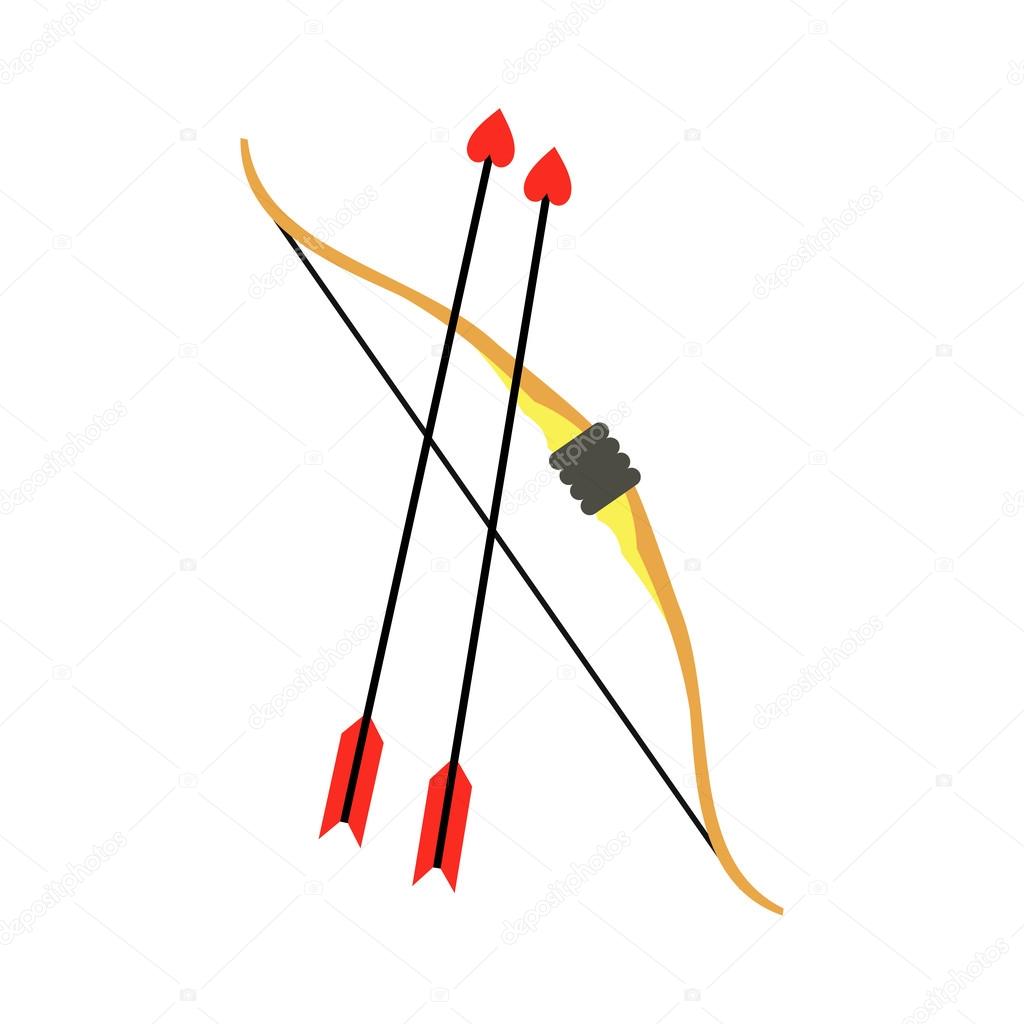 Cupid bow and arrows icon