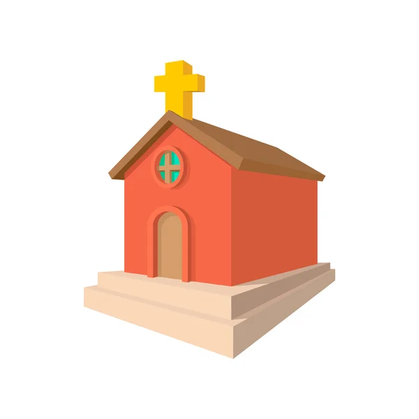 Kerk cartoon pictogram — Stockvector