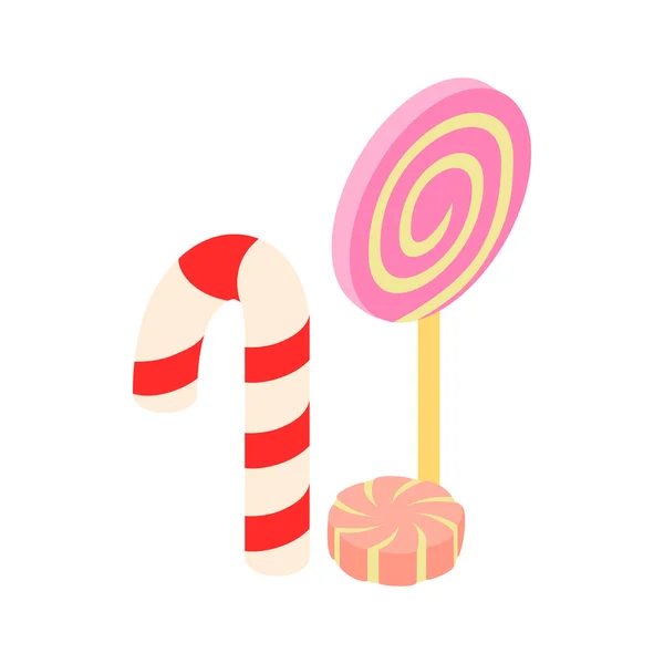 Sweets isometric 3d icon — Stock Vector