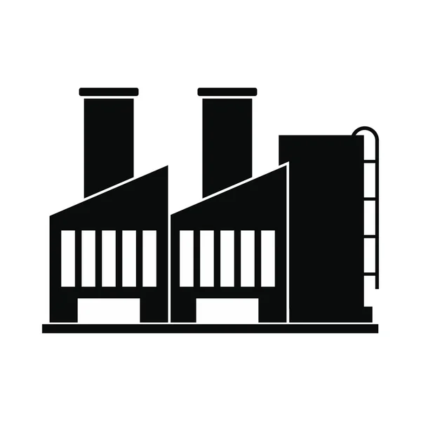 Plant Industriebouw pictogram — Stockvector