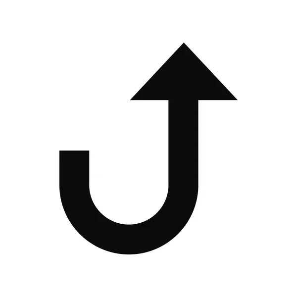 Cartello stradale con icona a simbolo di turno — Vettoriale Stock