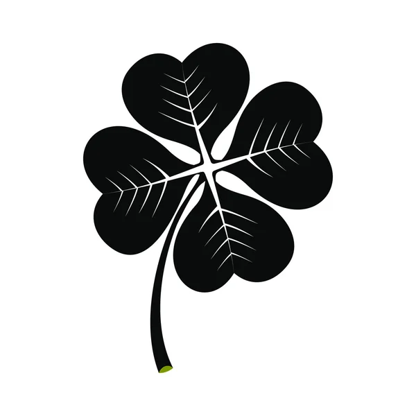 Dört yapraklı yonca simgesi — Stok Vektör