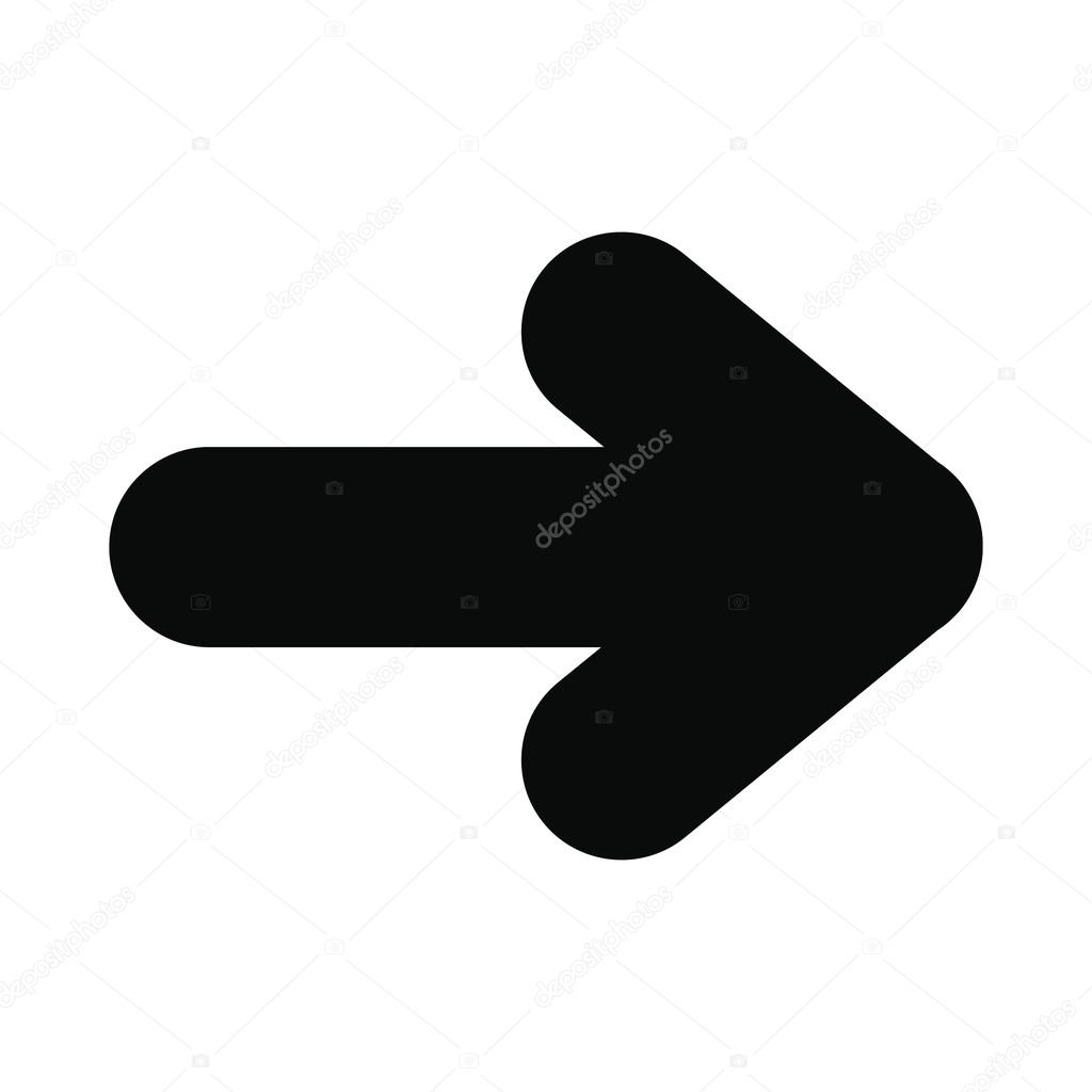 Right arrow black simple icon