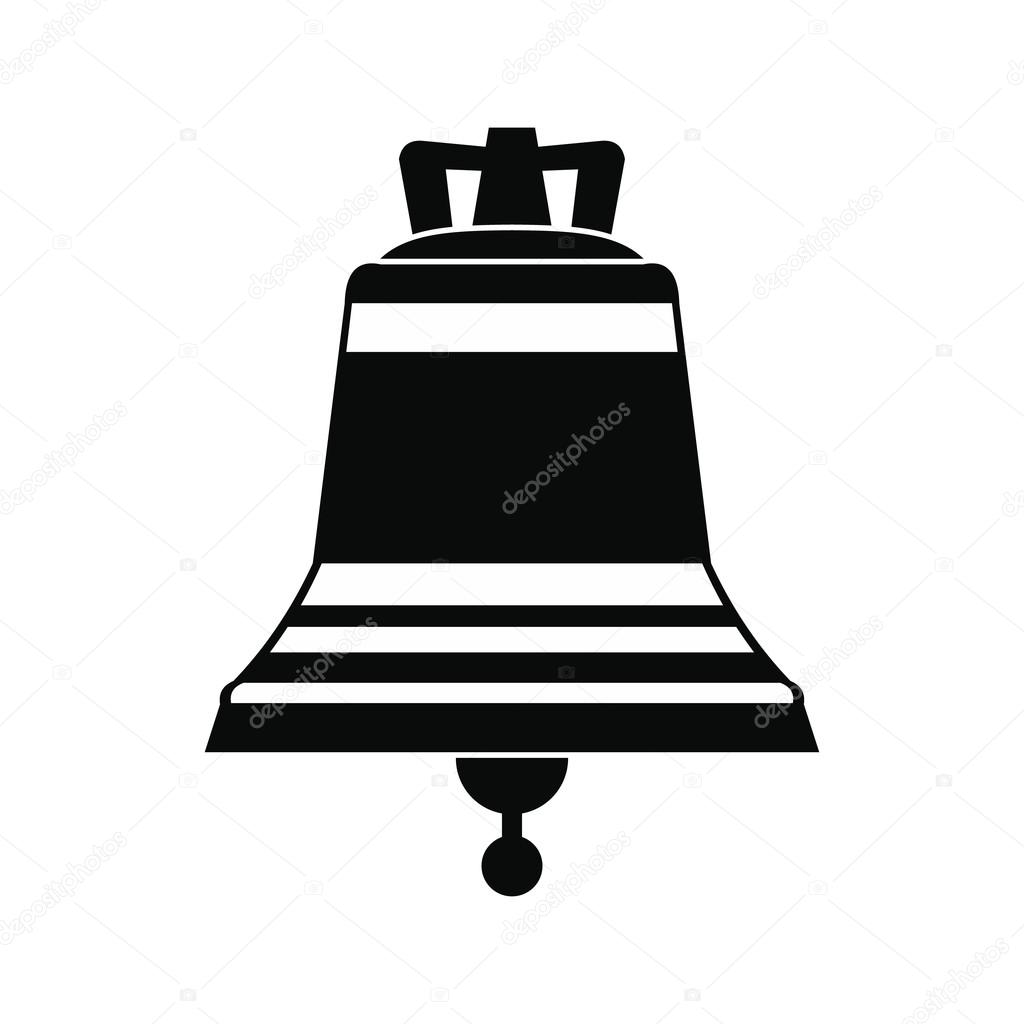 Church bell black simple icon