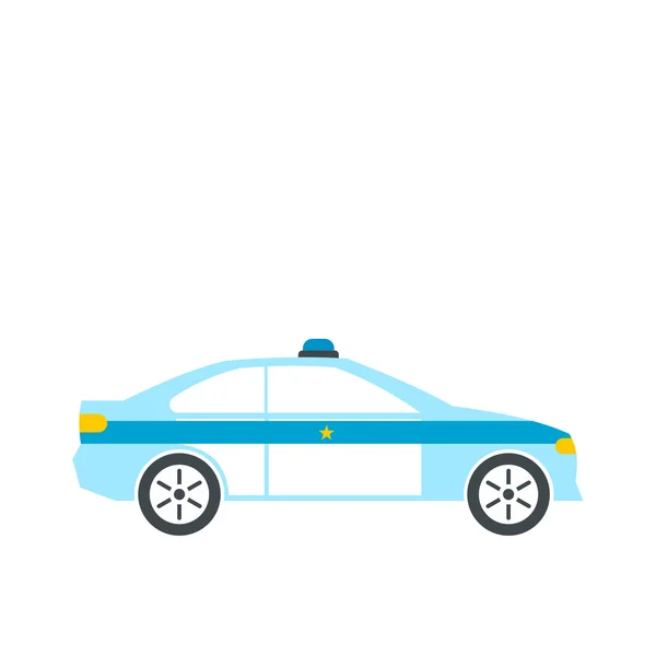 Police sedan flat — Stock Vector