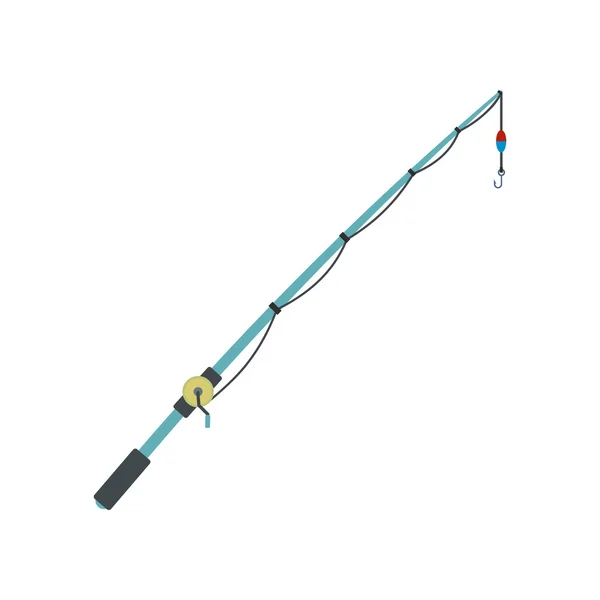 Fishing rod flat icon — Stock Vector