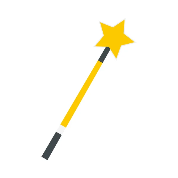フラット ゴールドの魔法の杖 — ストックベクタ