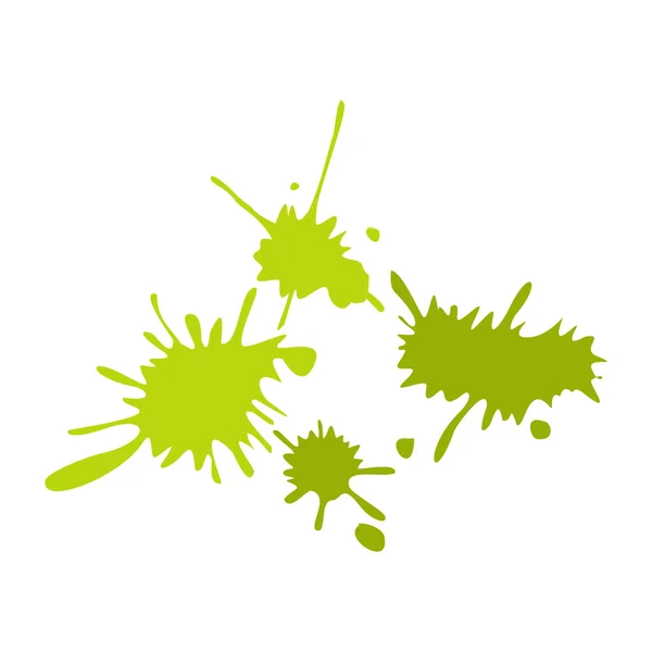 Paintball πράσινο blots επίπεδη εικονίδιο — Διανυσματικό Αρχείο