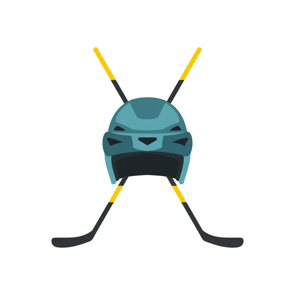 Due bastoni da hockey incrociati icona — Vettoriale Stock
