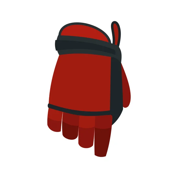 Hockey glove flat icon — Stock Vector