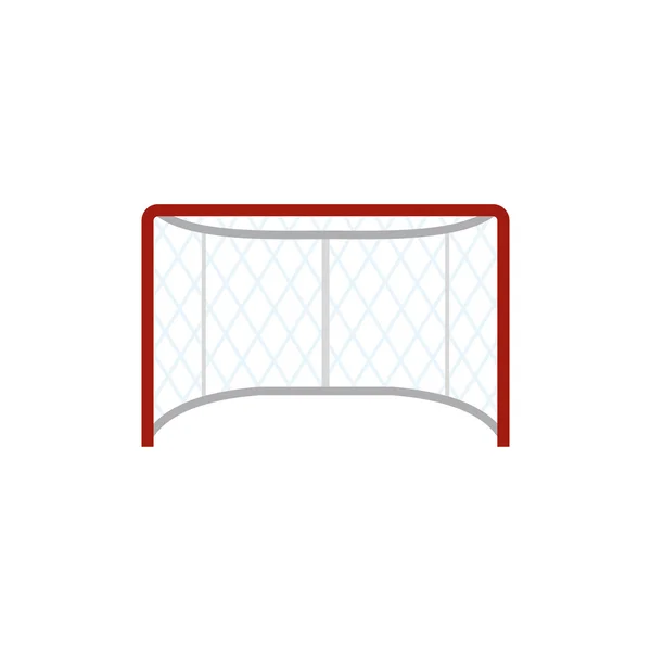 Hockey puertas icono plano — Vector de stock