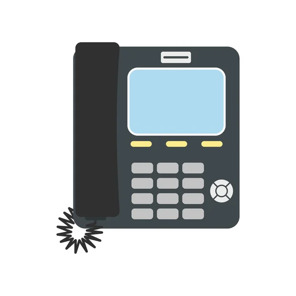 Úřadu telefon ploché ikony — Stockový vektor