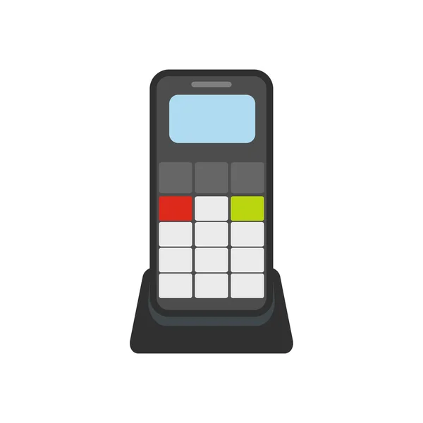 Bezdrátový telefon ploché ikony — Stockový vektor