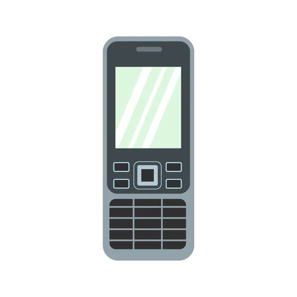 Teléfono móvil icono plano — Vector de stock
