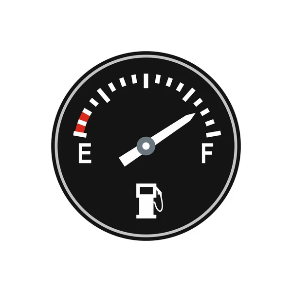 Ícone plano de calibre de combustível —  Vetores de Stock