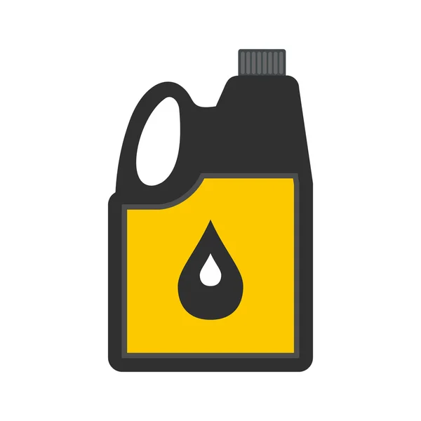 Jerrycan aceite icono plano — Archivo Imágenes Vectoriales