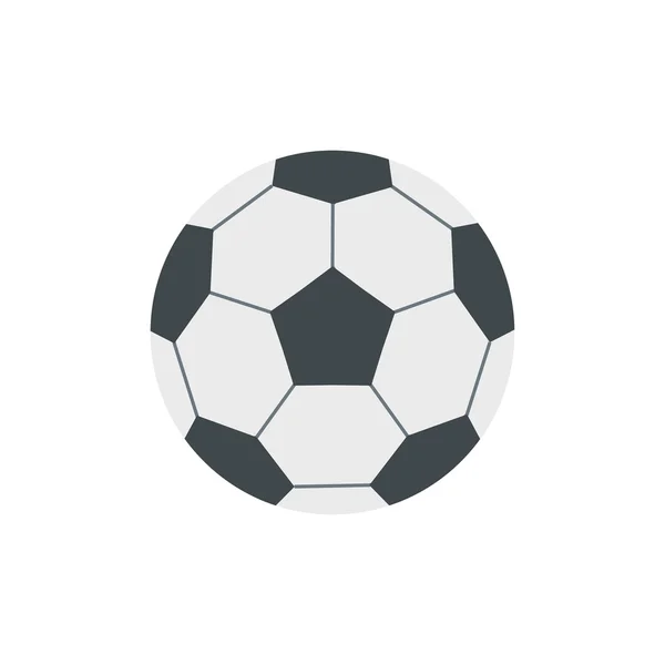 Futball labda lapos ikon — Stock Vector