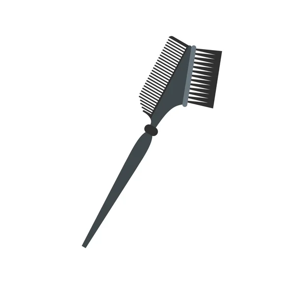 Bilateral comb flat icon — Stock Vector