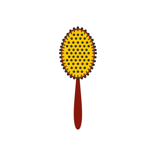 Massage comb flat icon — Stock Vector