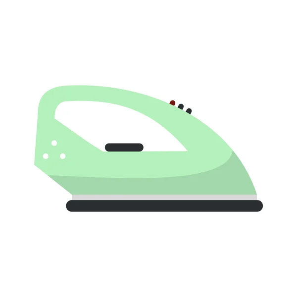 Icono plano de hierro verde — Vector de stock