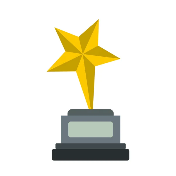 Goblet estrella plana icono — Vector de stock