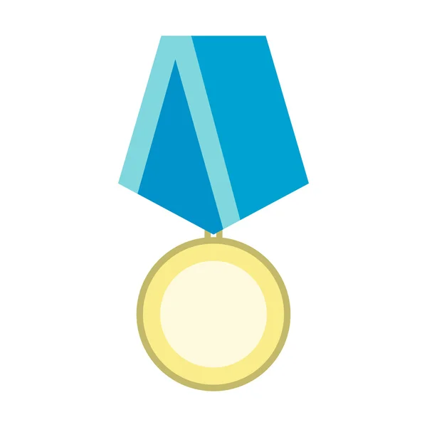 Medal military flat icon — Stock Vector