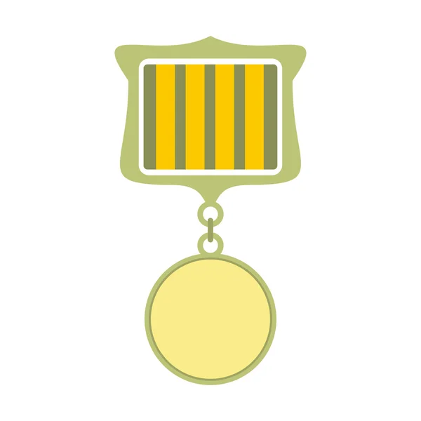 Medaile award vojenské ploché ikony — Stockový vektor