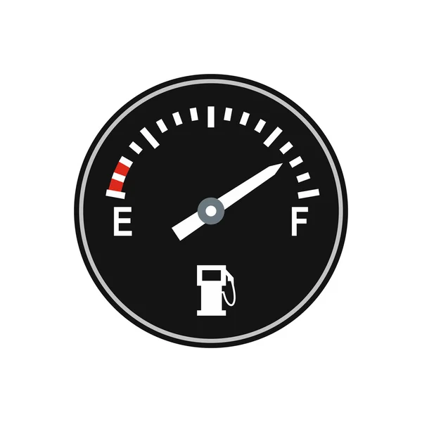 Fuel gauge flat icon — Stock Vector