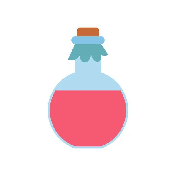 Rosa spa olja flat ikonen — Stock vektor