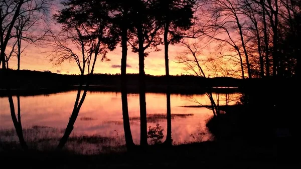 Morning Sunrise Fire — Stock Photo, Image