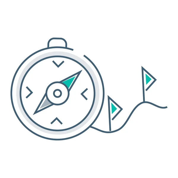 Strateji çizgisi. Düz dizayn. Vektör illüstrasyonu