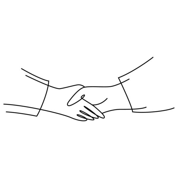 El sıkışma simgesi vektör tasarım çizimi ana hatları