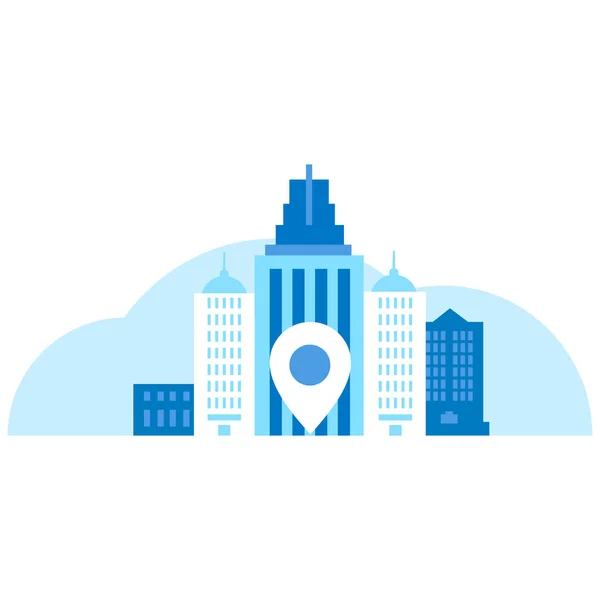 Noktalı Modern Daire Ticaret Ofisi Binası