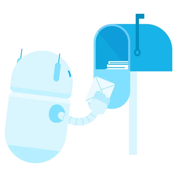 Ofis robotu. Yapay zeka, uzaylı makine.